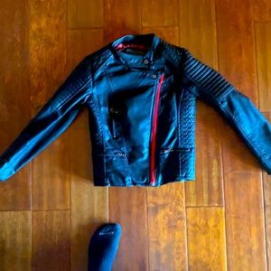 Girls size 10 Stylish Leather Jacket!